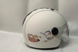 casco rivestito ecopelle willy coyote road runner 