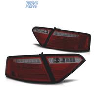 FANALI AUDI A5 07-11 LIGHT BAR ROSSO FUMÉ