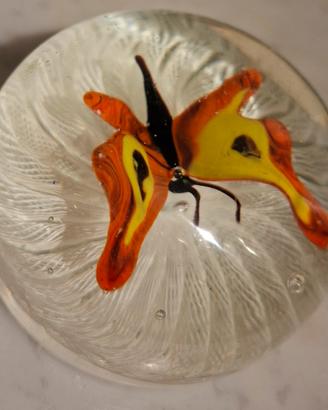 Ogg Vintage Presse-papier Murano Farfalla 