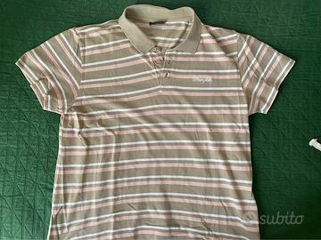 Polo Wrangler - Righe Beige e Rosa - Taglia XXL