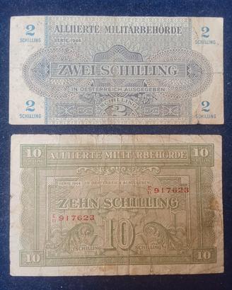 Austria 1944 Allierte Militarbehorde da
 2 E 10 SH