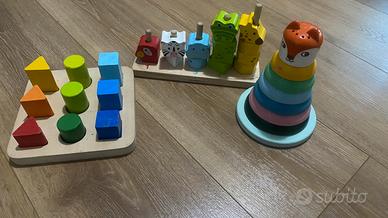 Lotto giochi in legno  Montessori