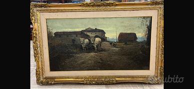 Quadro Ferruccio Rontini macchiaiolo 100x50 cm !!