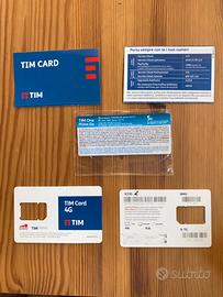 TIM Card 5 € con bustina (2 pezzi)