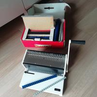 Rilegatrice a spirale con dorsi in plastica 