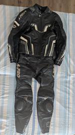 tuta moto divisibile con saponette 