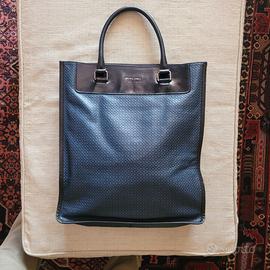 Fendi Vintage Shopper Tote Nera Monogramma FF
