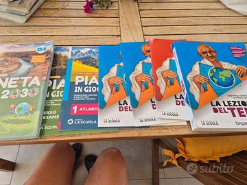 Libri scolastici scuola media storia e geografia