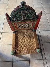 Seggiolina indiana da meditazione