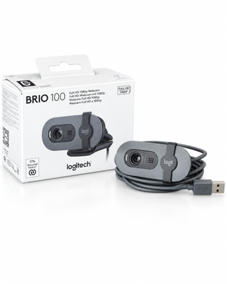Logitech BRIO 100 Webcam Full HD 1080p 