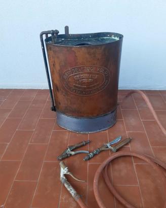 Pompa irroratrice a zaino in rame