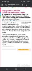 Poster 2 metri ibra gazzetta dello sport 