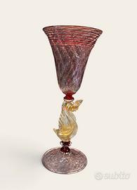 Tipetto calice Murano in vetro soffiato