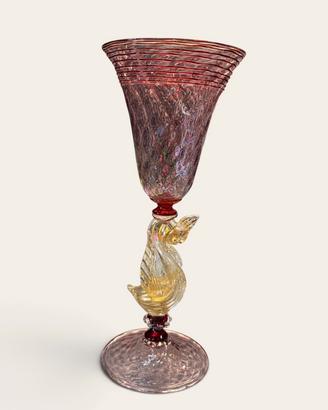 Tipetto calice Murano in vetro soffiato