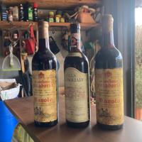 3 bottiglie vino  pregiato barolo- chianti