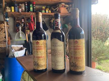 3 bottiglie vino  pregiato barolo- chianti