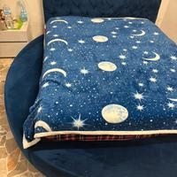 LETTO TONDO BLU NOTTE DI VELLUTO/ trasloco