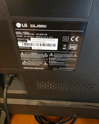 Tv32' LG 32LJ500U