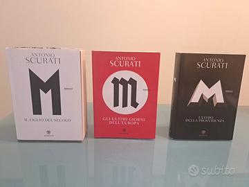 Lotto di tre libri di Antonio Scurati su Mussolini