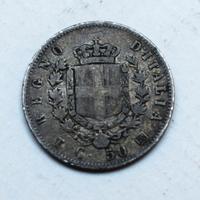 50 CENTESIMI 1863 TORINO VITTORIO EMANUELE II