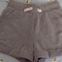 Pantaloncino in felpa grigio cotone 