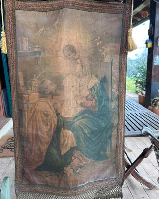 splendida cromolitografia d’epoca Sacra Famiglia