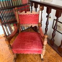 sedia a dondolo antica