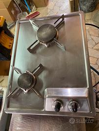 PIANO COTTURA DA INCASSO SEMIFILO - ALPES INOX