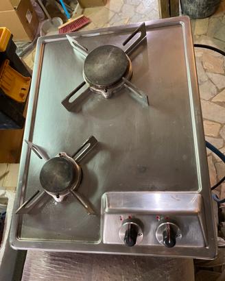 PIANO COTTURA DA INCASSO SEMIFILO - ALPES INOX