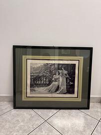Quadro vintage stampa artistica incorniciata