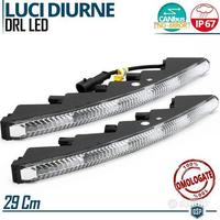 Luci Diurne LED DRL Universali Auto 29CM BIANCHE