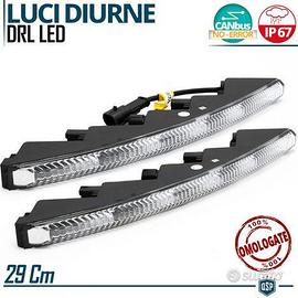 Luci Diurne LED DRL Universali Auto 29CM BIANCHE