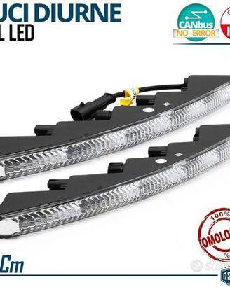 Luci Diurne LED DRL Universali Auto 29CM BIANCHE