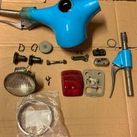 Manubrio faro tondo vespa 50 90 completo