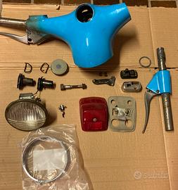 Manubrio faro tondo vespa 50 90 completo