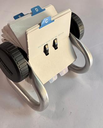 Schedario rotativo mini Rolodex