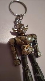 Portachiavi vintage Goldrake snodabile in metallo 