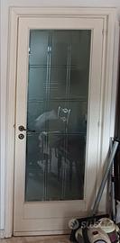 porte laccate con vetro cristallo stile inglese