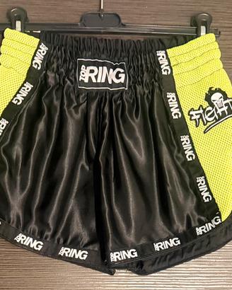 Pantaloncini taglia XS kick Boxing.Giallo/Verde