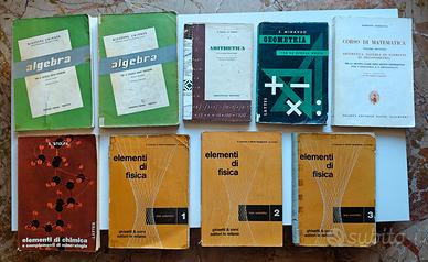 Libri Scolastici vintage ‘50/‘60 Materie STEM