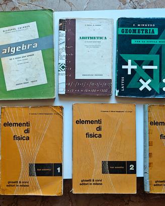 Libri Scolastici vintage ‘50/‘60 Materie STEM