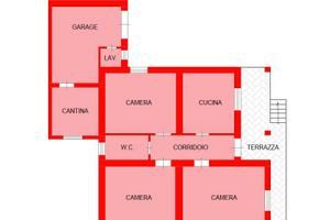 Casa su unico livello con terreno agricolo