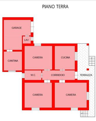 Casa su unico livello con terreno agricolo