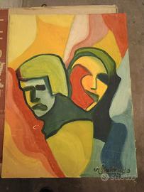 Dipinto nudo firmato 25x30