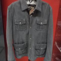 Giacca belstaff in pelle nabuk