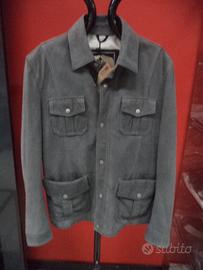 Giacca belstaff in pelle nabuk