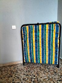 letto pieghevole con materasso