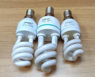3 Lampadine a spirale a basso consumo E14
