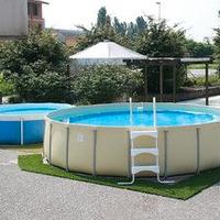 PISCINA FUORITERRA CIRCOLARE MOD. " KIWI"