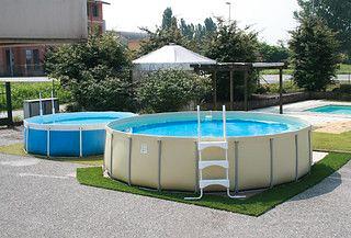 PISCINA FUORITERRA CIRCOLARE MOD. " KIWI"